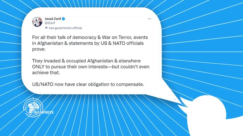 Iranpress: US, NATO have not achieved their goals in Afghanistan: FM Zarif