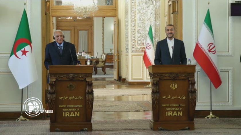 Iranpress: Iran, Algeria FMs hold joint press conference